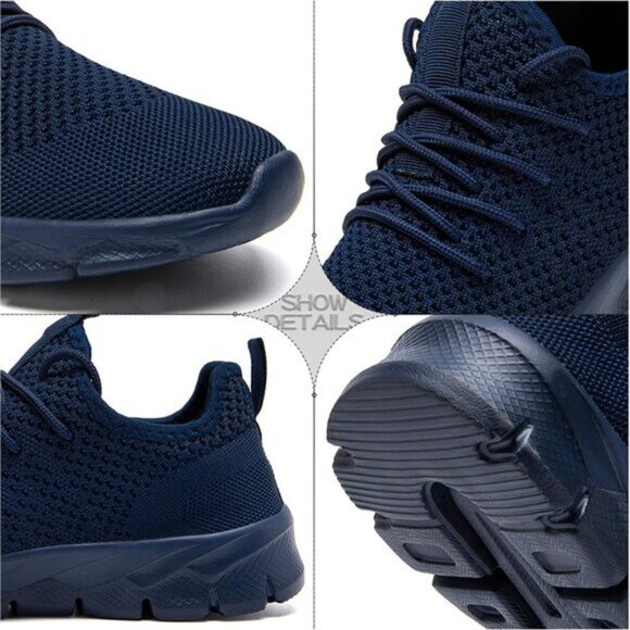 ⚡Mens Blue Running Fashion Tennis Walking Lightweight Athletic Sneakers - Picture 4 of 7